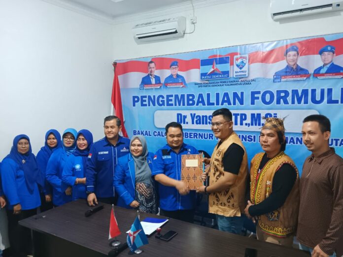 Yansen TP Kembalikan Formulir Pendaftaran, Tim Relawan Yakin Jadi Orang Nomor 1 di Kaltara