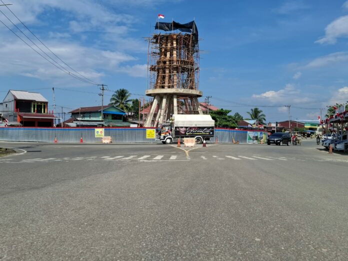 Tugu Telur Pecah Dipercantik, Ditinggikan Jadi 24 Meter