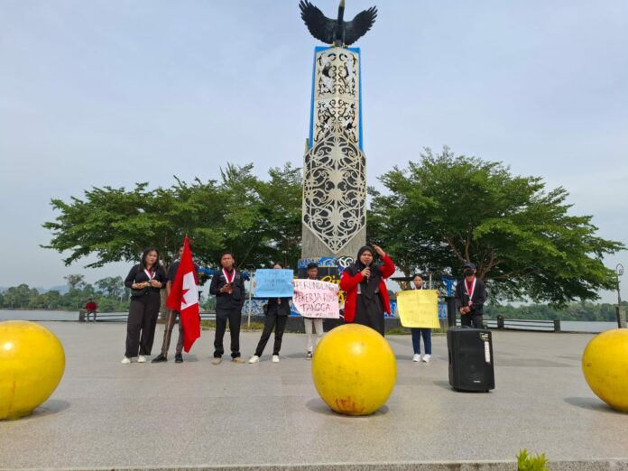 Aksi Damai GMNI Bulungan, Dorong DPRD Kaltara Suarakan Percepatan Pengesahan UU PPRT