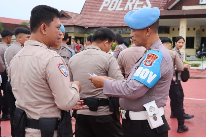 Persiapan Pilkada, Polda Kaltara Cek Gaktibplin Personel Malinau