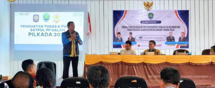 Sosialisasi Partisipasi Pemilih, Tim Desk Pilkada Sasar Tanjung Palas Barat