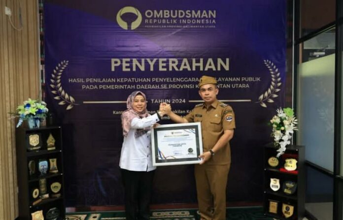 Tarakan Raih Kategori A dalam Penilaian Kepatuhan Pelayanan Publik 2024