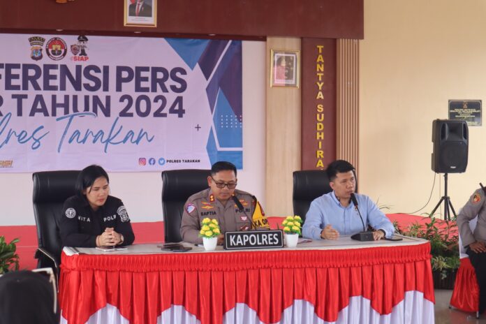 Polres Tarakan Paparkan Capaian Kinerja Tahun 2024