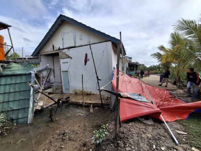 Kronologi Rumah Amblas di Tarakan, Diduga Akibat Getaran Alat Berat