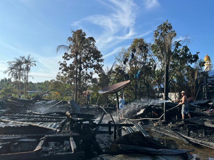 Dua Rumah di Mangkupadi Ludes Terbakar