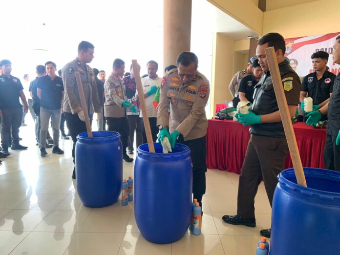 12 Kilogram Sabu Dimusnahkan, Potensi Selamatkan 240 Ribu Jiwa