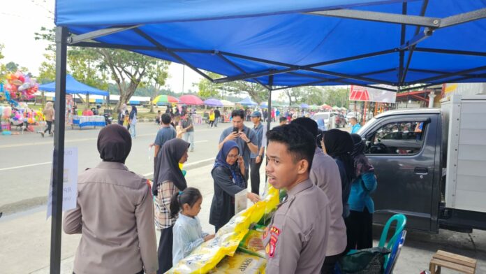 GPM di Tanjung Selor Kolaborasi Polda Kaltara dan Bulog