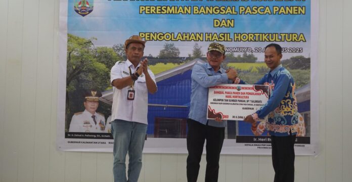 Resmikan Bangsal Pasca Panen Hortikultura, Wagub Kaltara Ajak Warga Kembangkan Ekonomi Lokal