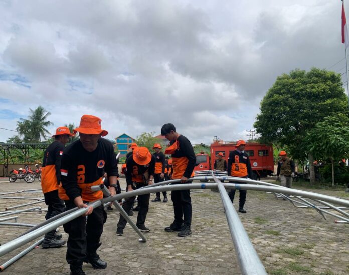 Simulasi Tangguh Bencana di Kampung Empat Tarakan, Warga Dibekali Kesiapsiagaan