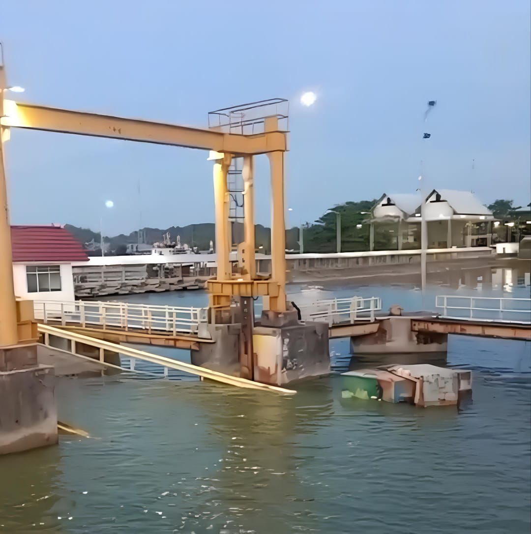 Jembatan Hidrolik Pelabuhan Juata Rusak, Bongkar Muat Terganggu Tunggu Teknisi